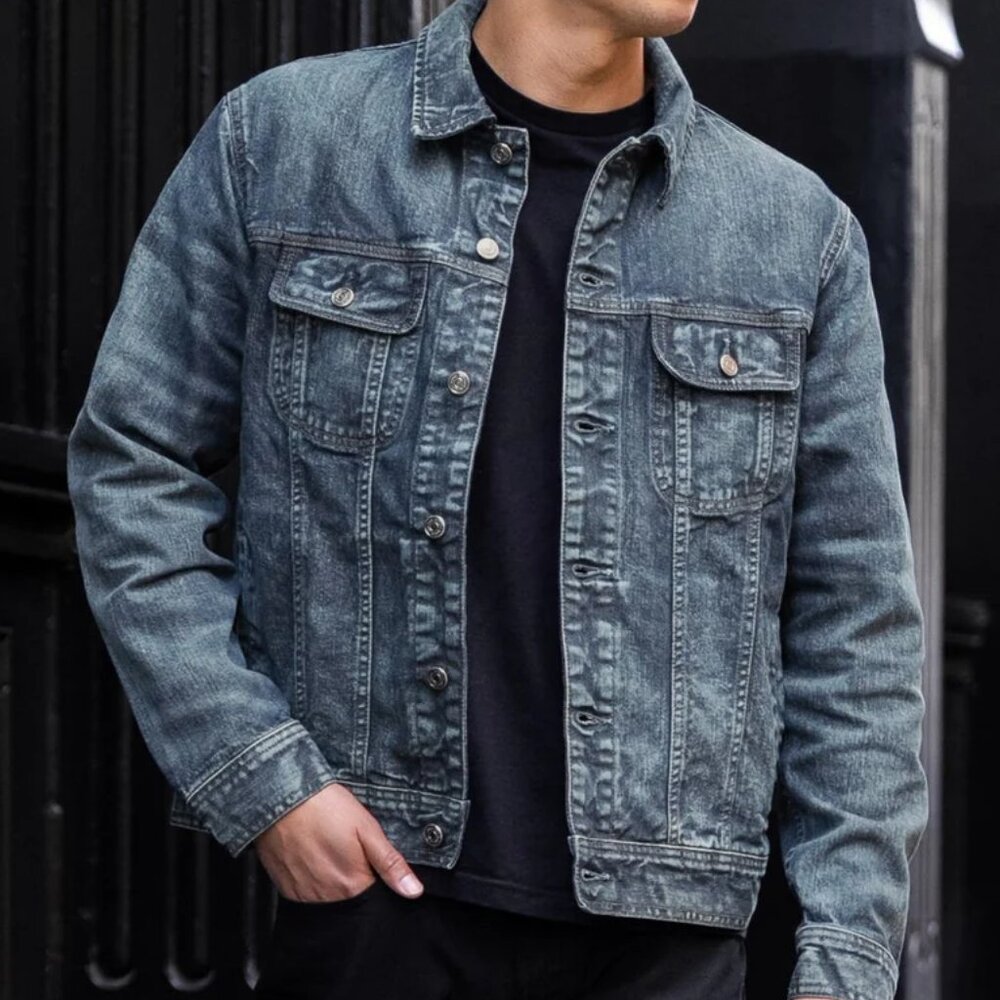 ✨ Adriano Goldschmied (AG) Denim Jacket – Classic Unisex Style ✨